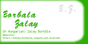 borbala zalay business card